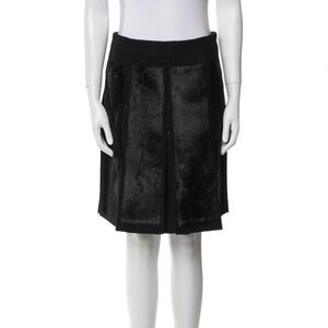 MIU MIU Vintage Goat Fur Midi Skirt XS US 2